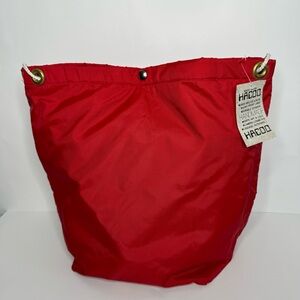 Hacoo USA Red Vintage Keeps Hot & Cold Bag Leak Proof Liner Outdoors Durable NWT